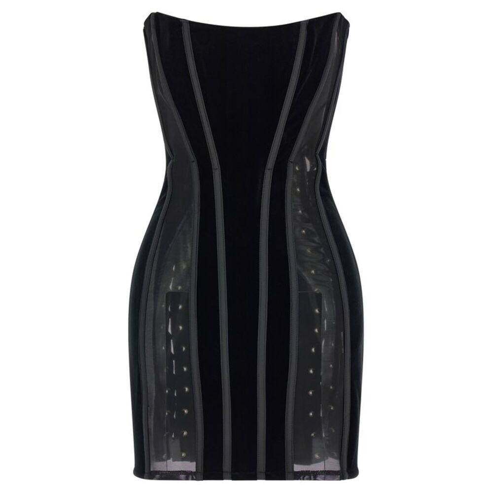 Elisabetta Franchi Black Polyester Short Women's Dress